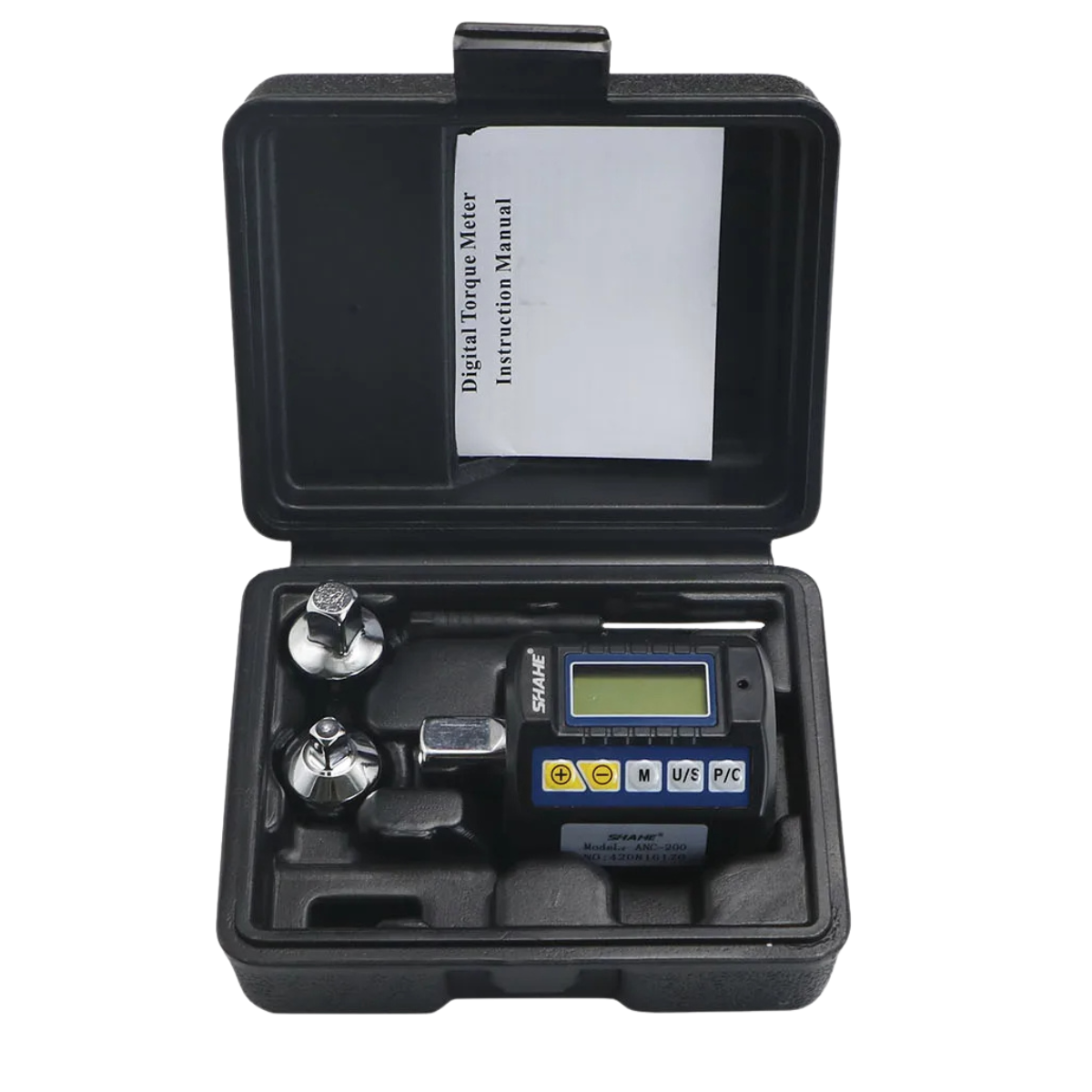 Adaptador de Torque Digital 10 a 340 N.m 1/2" + Adaptadores