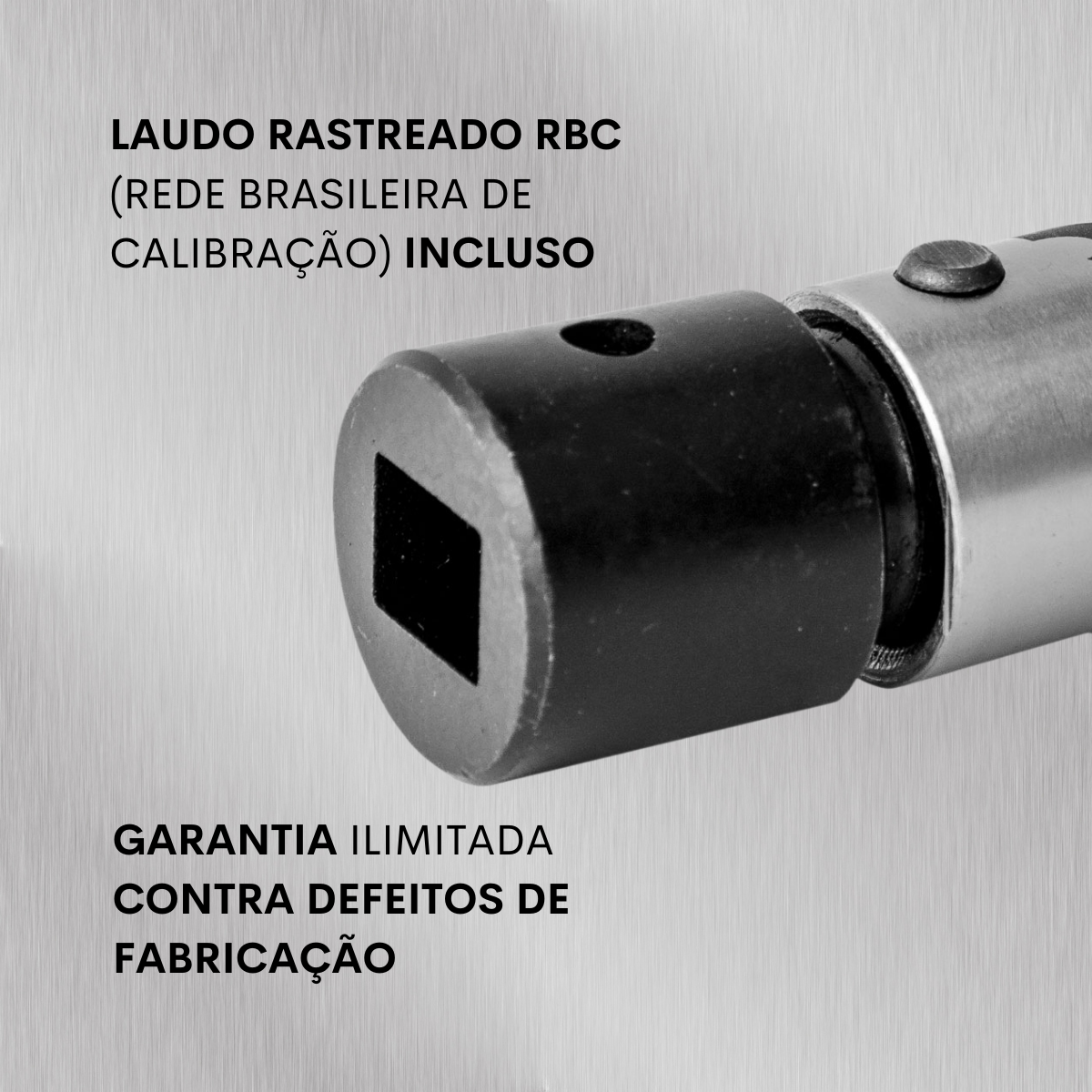 Torquímetro Estalo Intercambiável 10 a 70 N.m 9x12mm com Laudo RBC