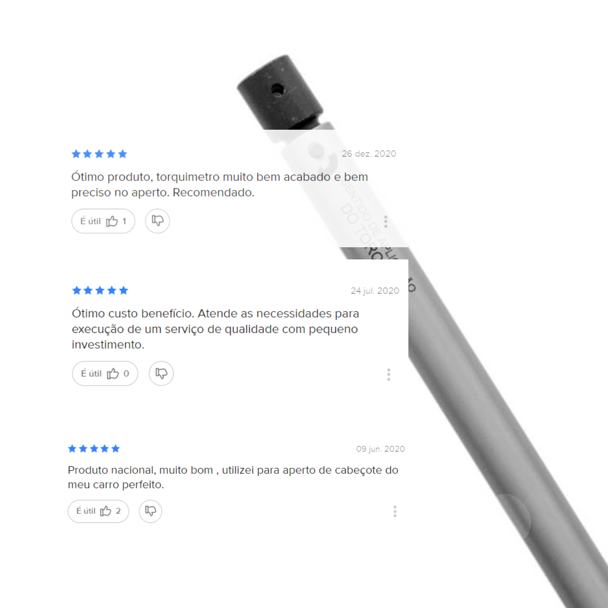 Torquímetro Estalo Intercambiável 20 a 150 N.m 9x12mm com Laudo RBC