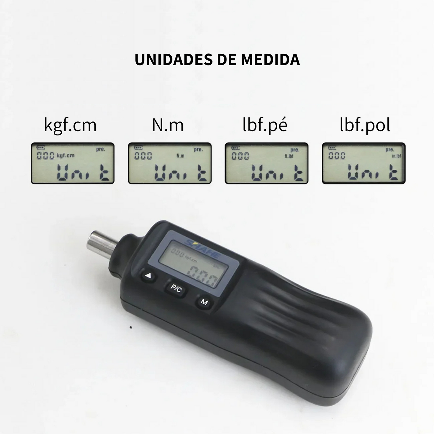 Torquímetro Axial Digital 1,6 a 8 N.m com Laudo Rastreado RBC