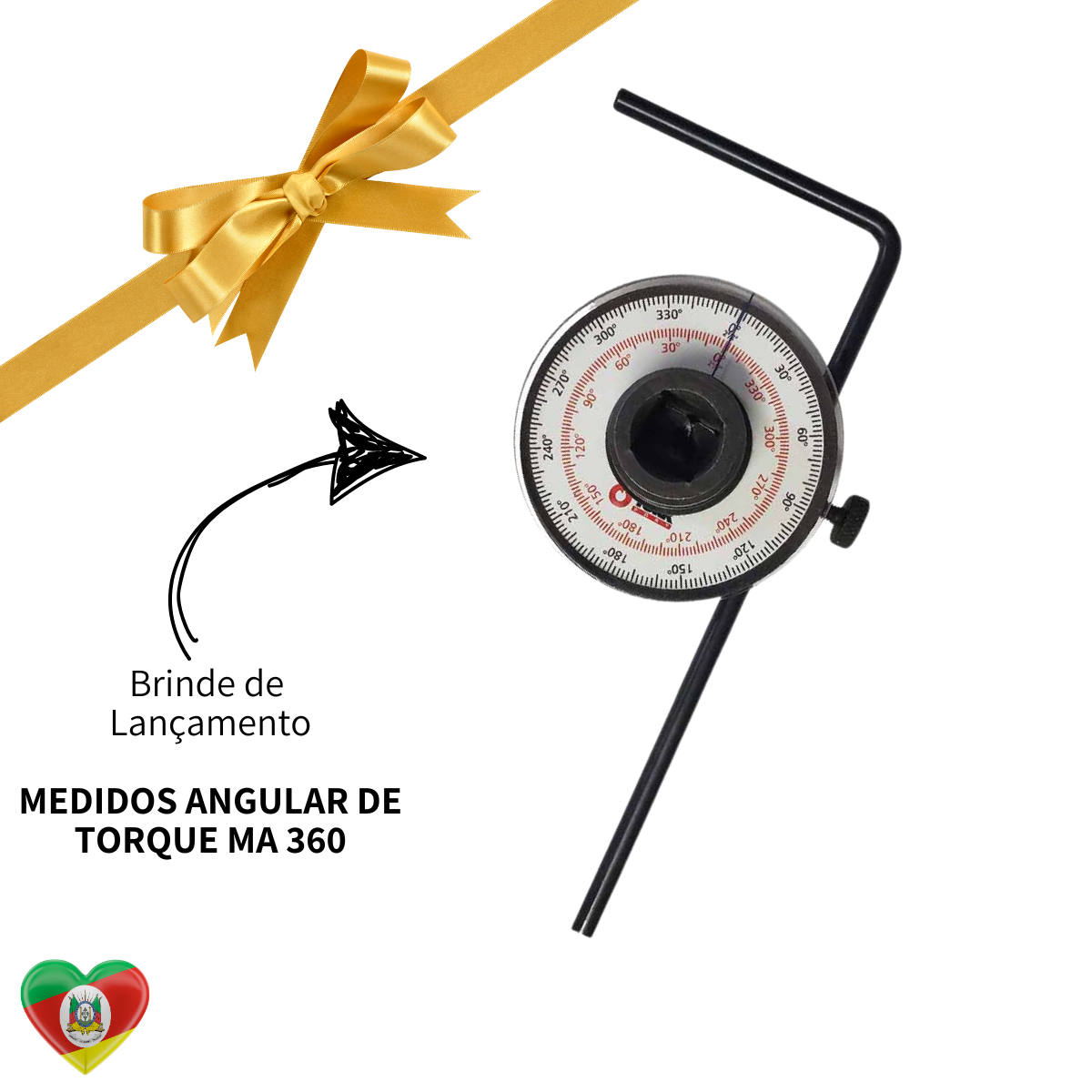 Torquímetro Estalo 30 a 340 N.m cabeça fixa 1/2" com Laudo Rastreado RBC