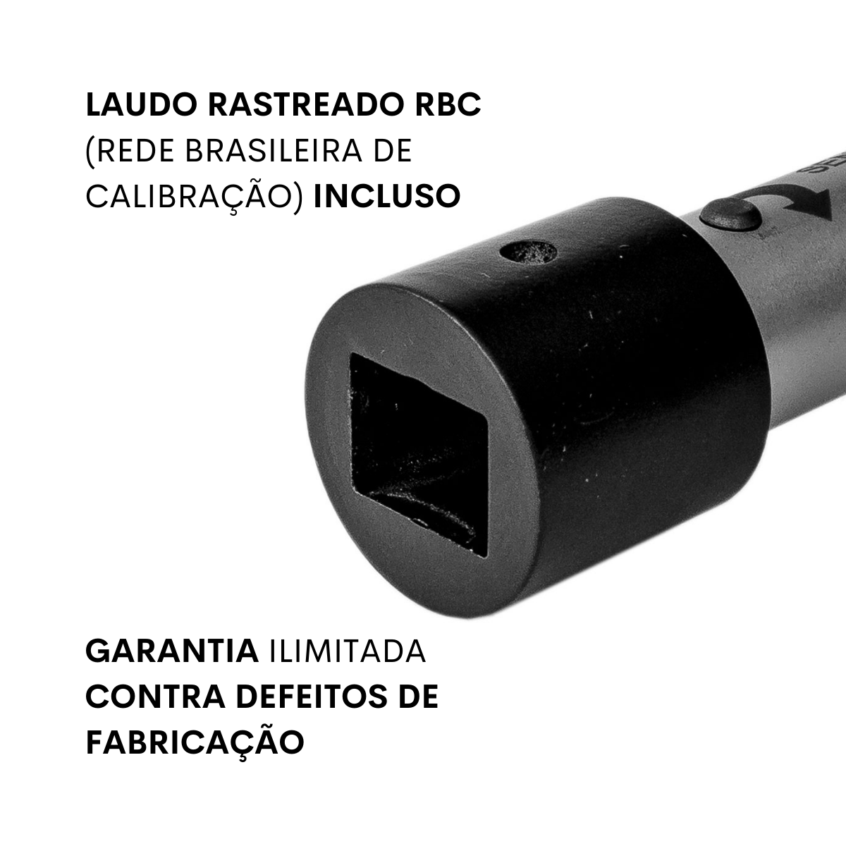 Torquímetro Estalo Intercambiável 20 a 200 N.m 14x18mm com Laudo RBC