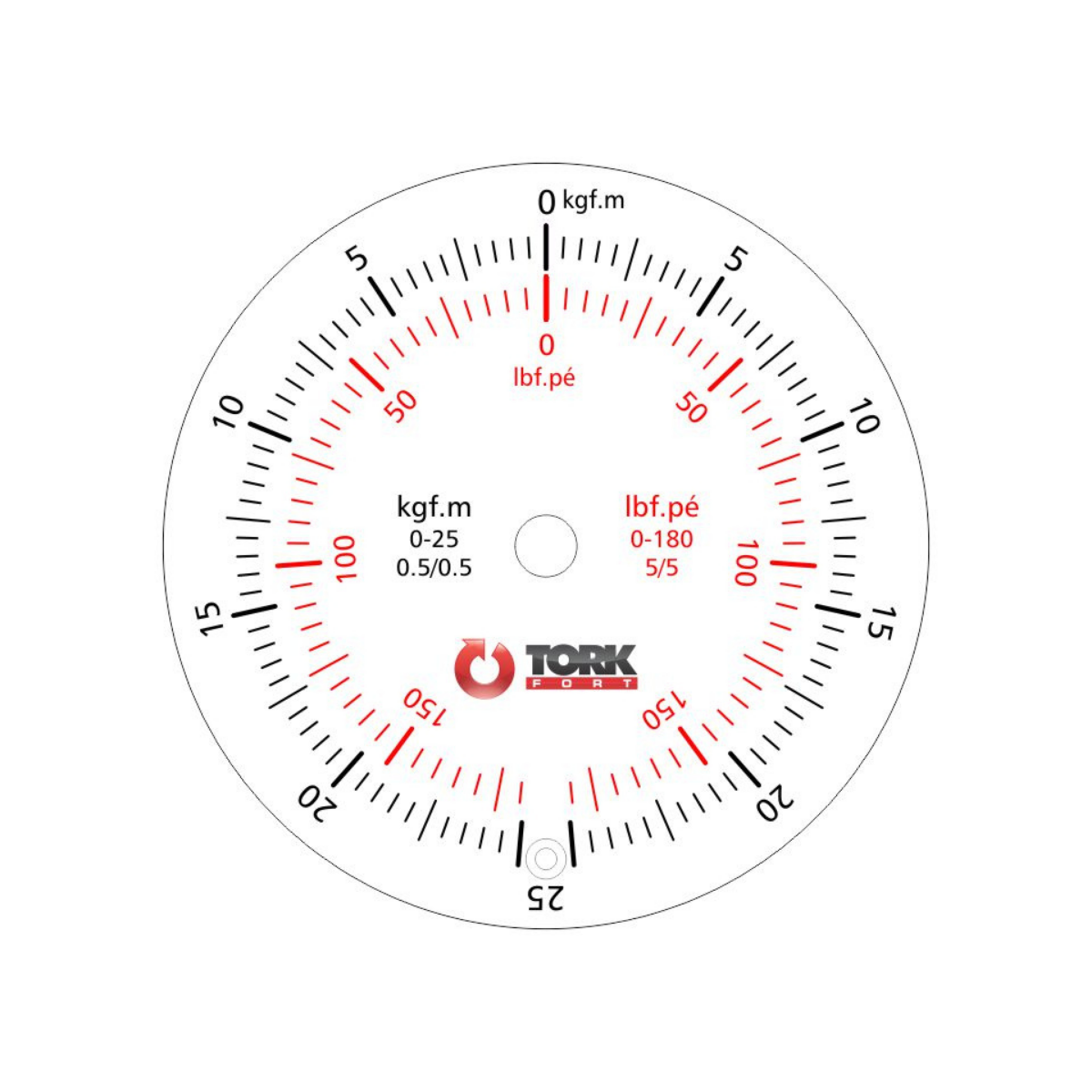 TRC25PA Torquímetro Relógio 0 a 25 kgf.m encaixe  1/2"com Laudo RBC