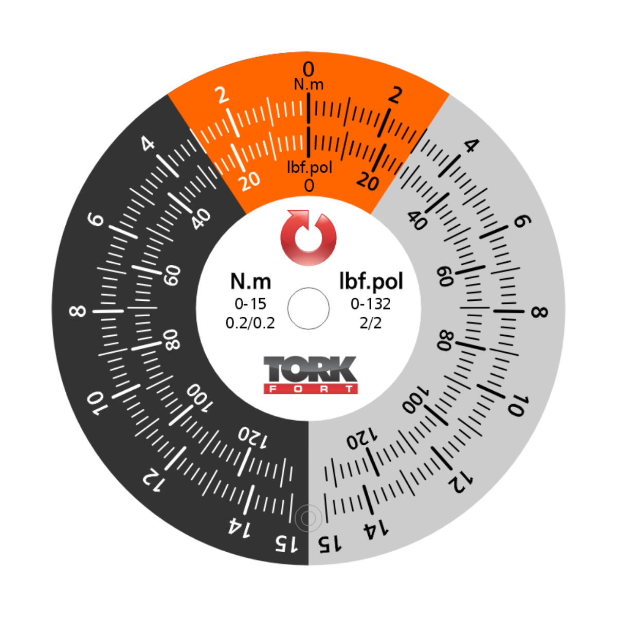 TRNA15PA Torquímetro Relógio 0 a 15 N.m encaixe  3/8"com Laudo RBC