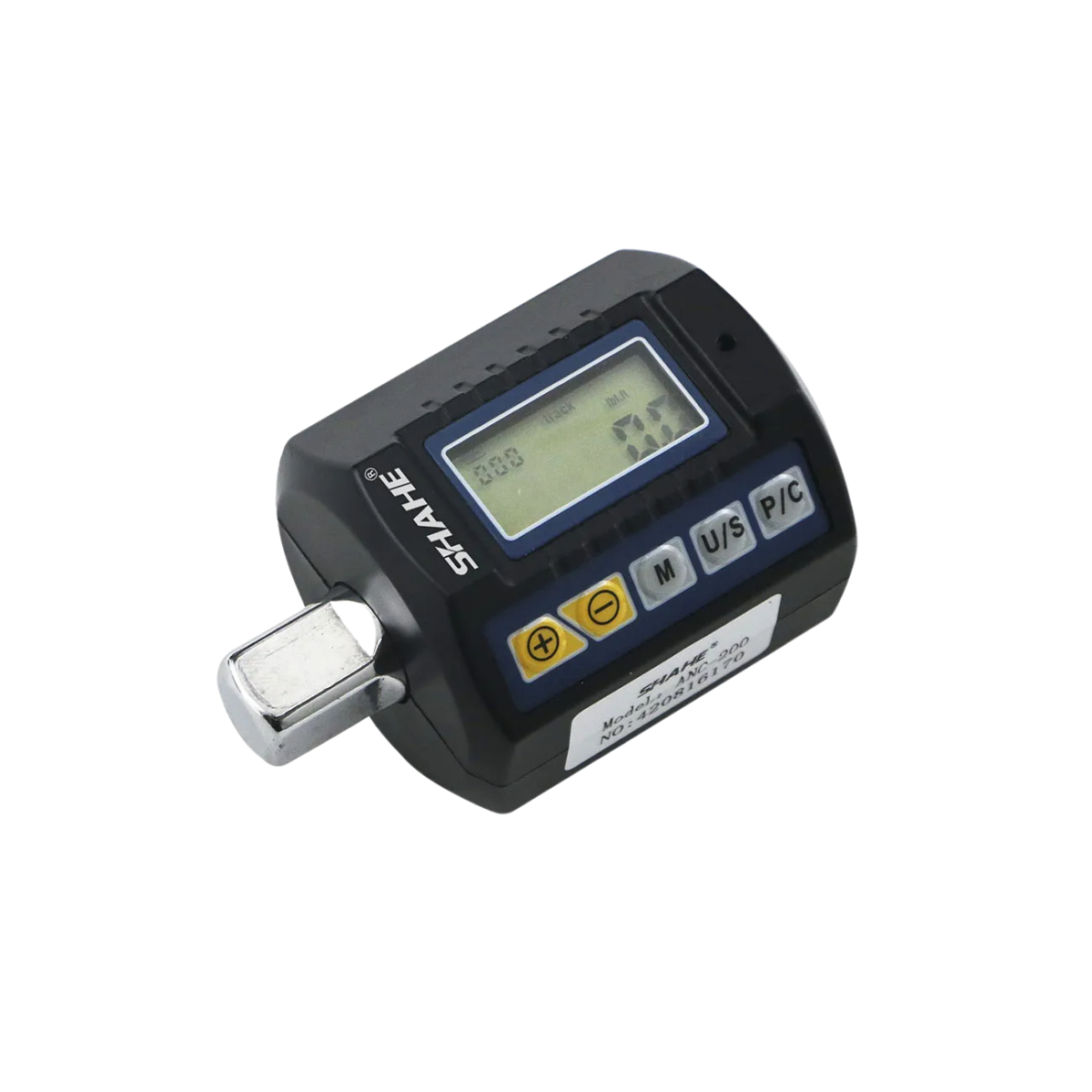 Torquímetro Digital 6 a 200 N.m 1/2" Shahe ANC-200 com adaptadores para 3/8" e 1/4"