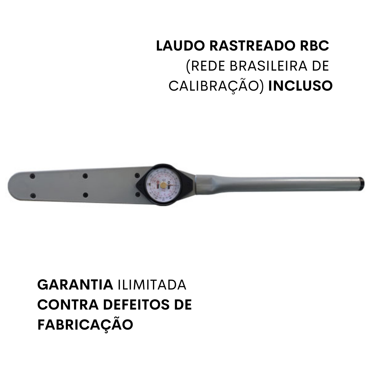 TRN350PA Torquímetro Relógio 0 a 350 N.m encaixe  1/2"com Laudo RBC