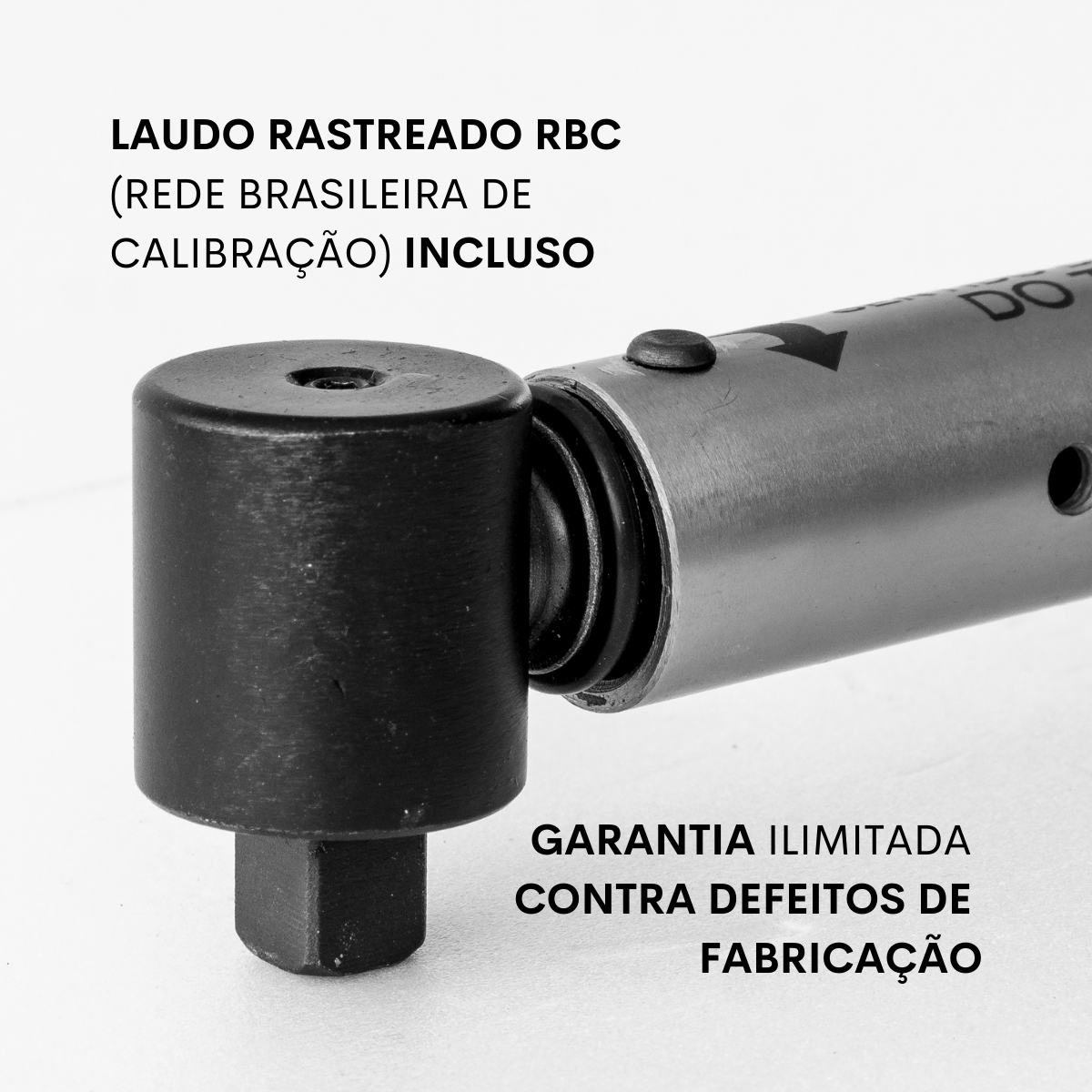 TEC7012 Torquímetro Estalo 10 a 70 N.m encaixe cabeça fixa de 1/2" com Laudo RBC