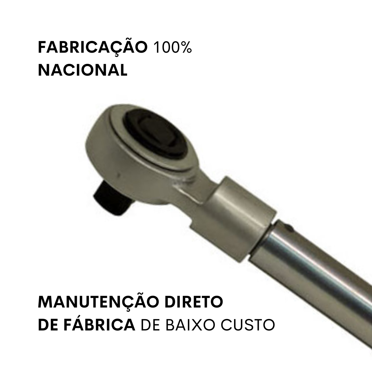 Torquímetro Estalo 100 a 600 N.m catraca 3/4" com Laudo RBC Torkfort