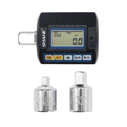 Torquímetro Digital 0,9 a 30 N.m 1/2" Shahe ANC-30 com adaptadores para 3/8" e 1/4"